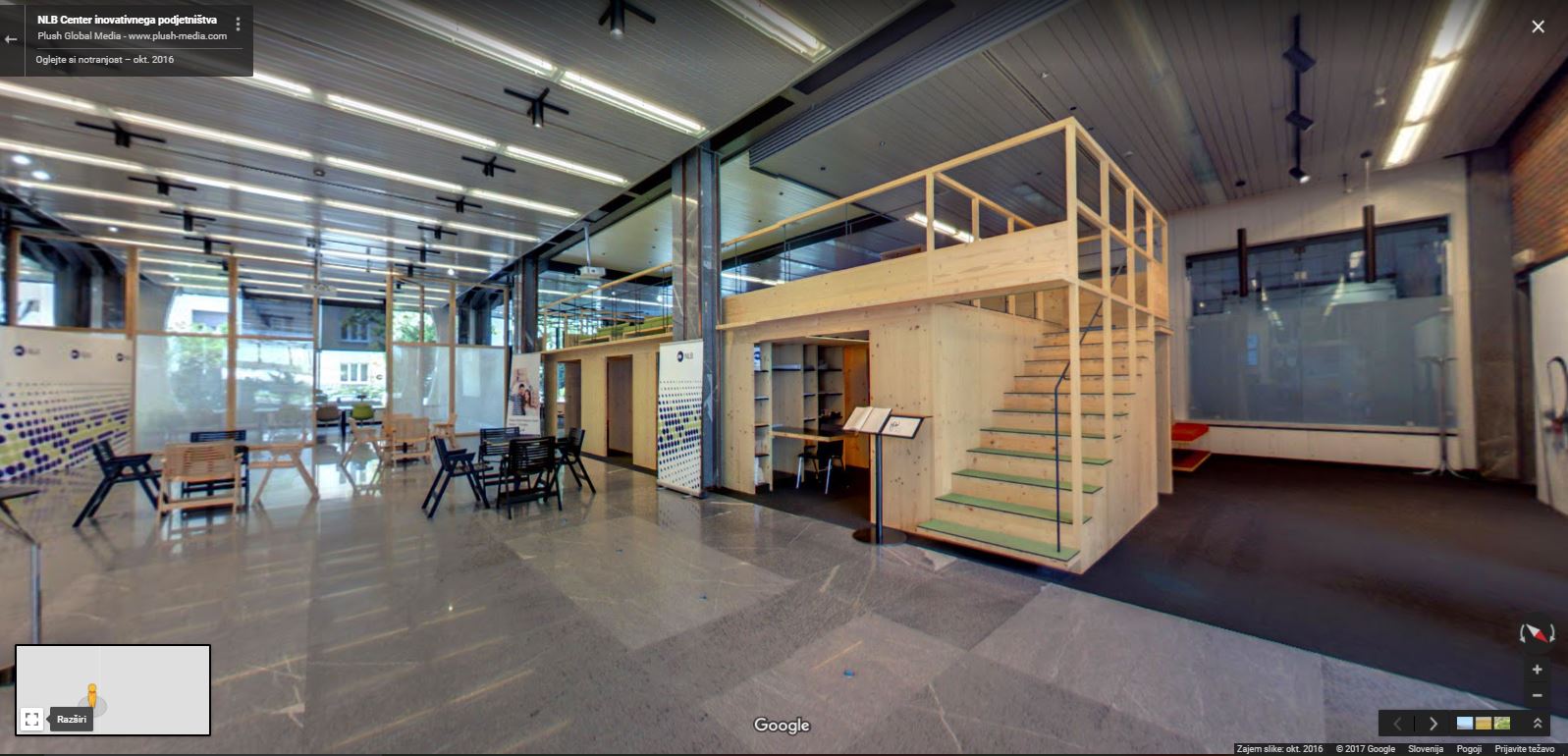 Google Business View – NLB Innovative Entrepreneurship Centre, Ljubljana